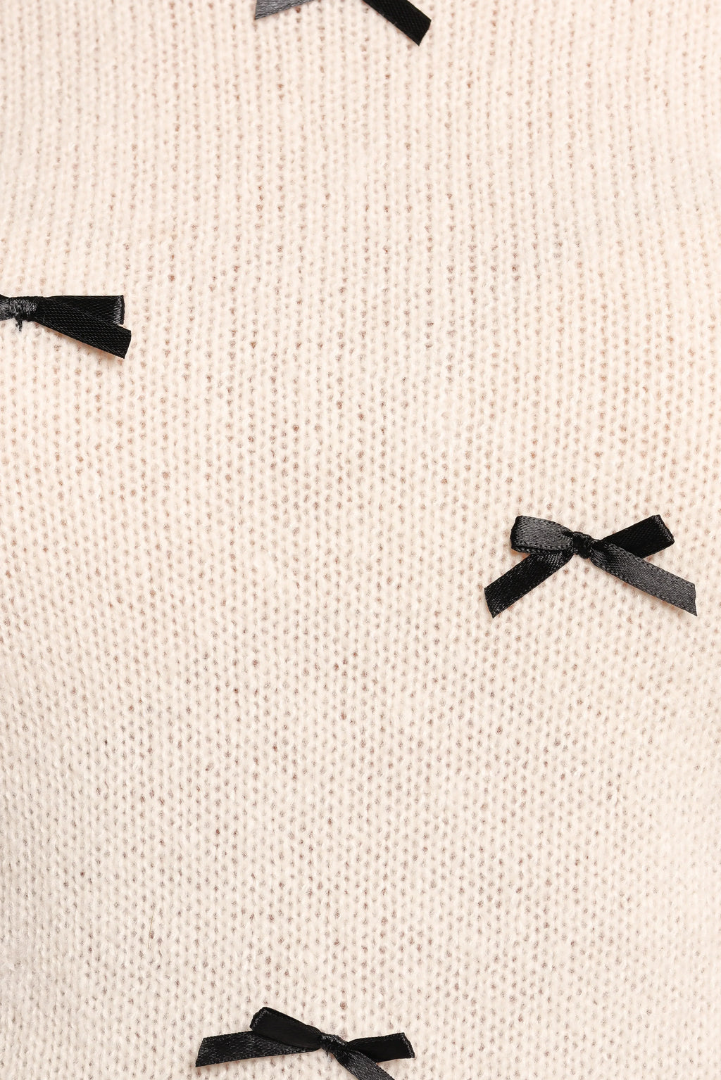 Rachel Knit Top - Cream Black