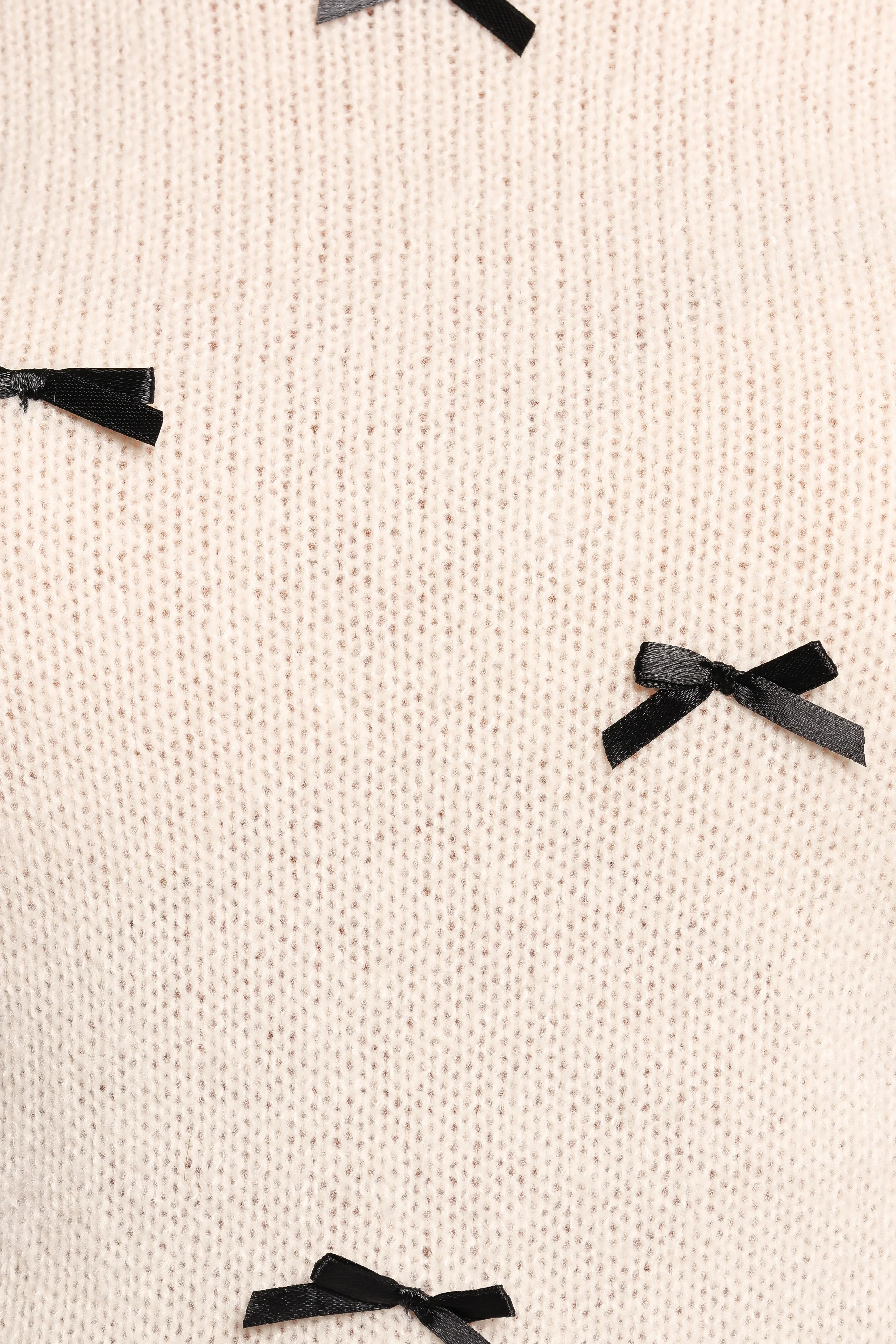 Rachel Knit Top - Cream Black