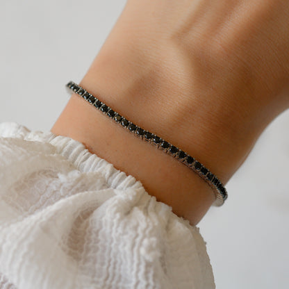 Black Tennis Bracelet