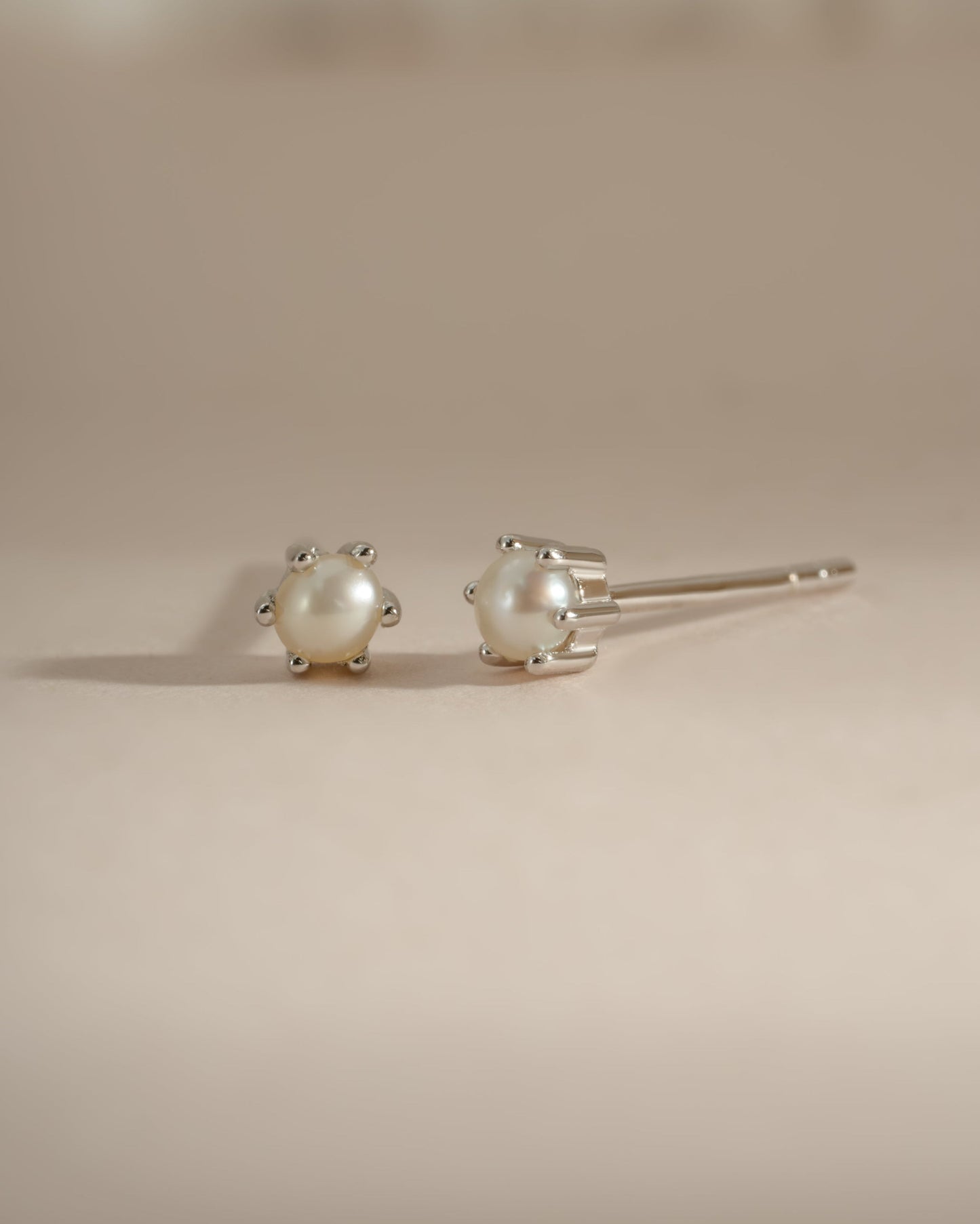Dainty Pearl Stud Earrings