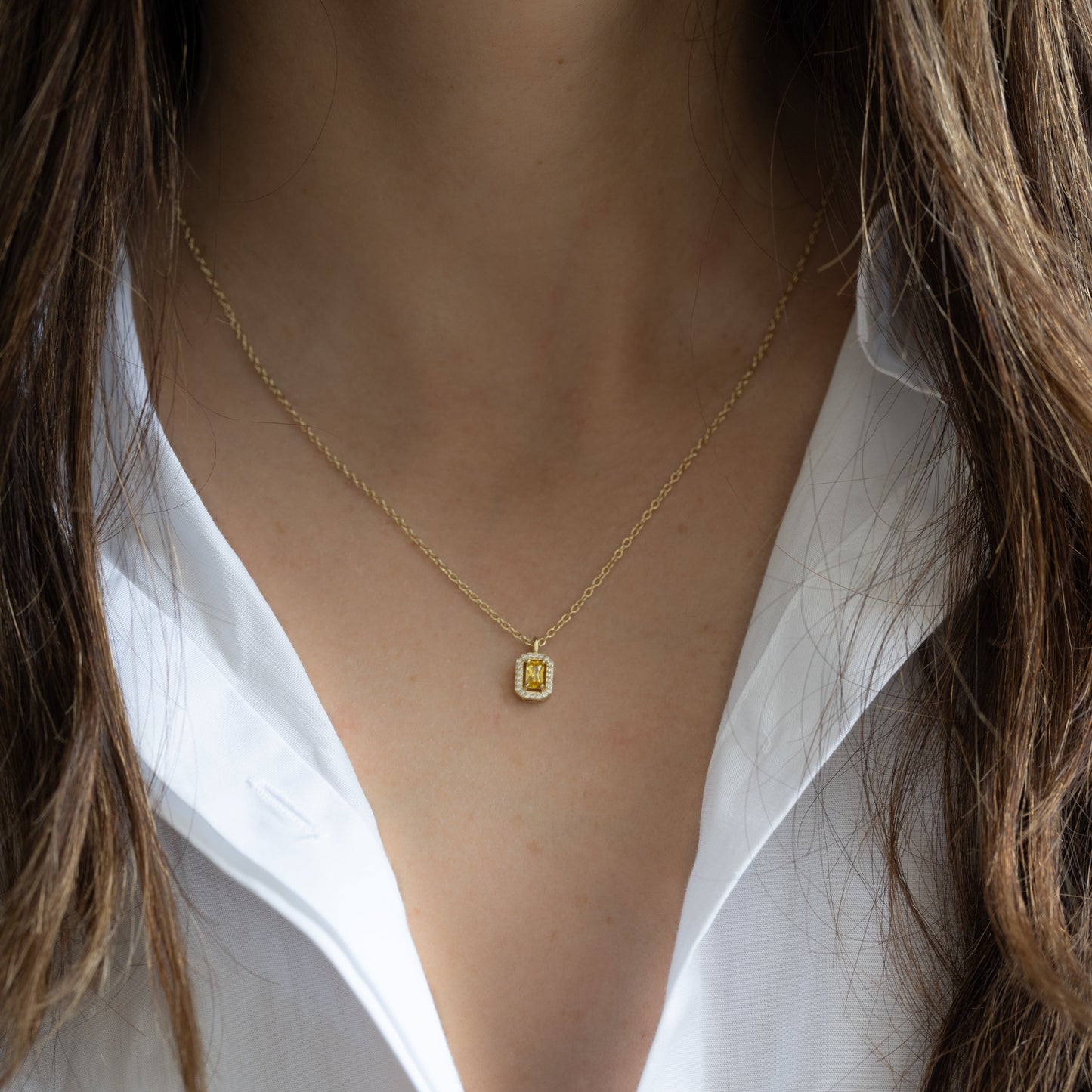 Baguette Necklace