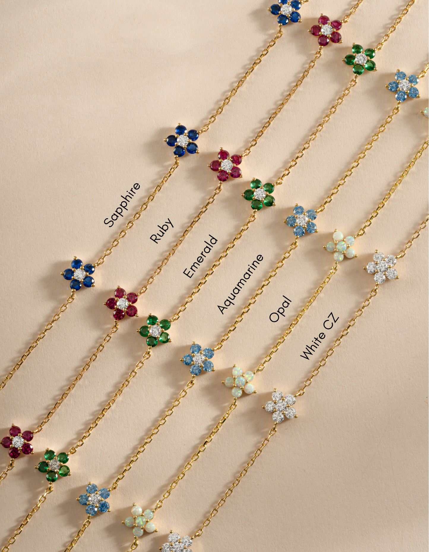 Aqua Flower Necklace