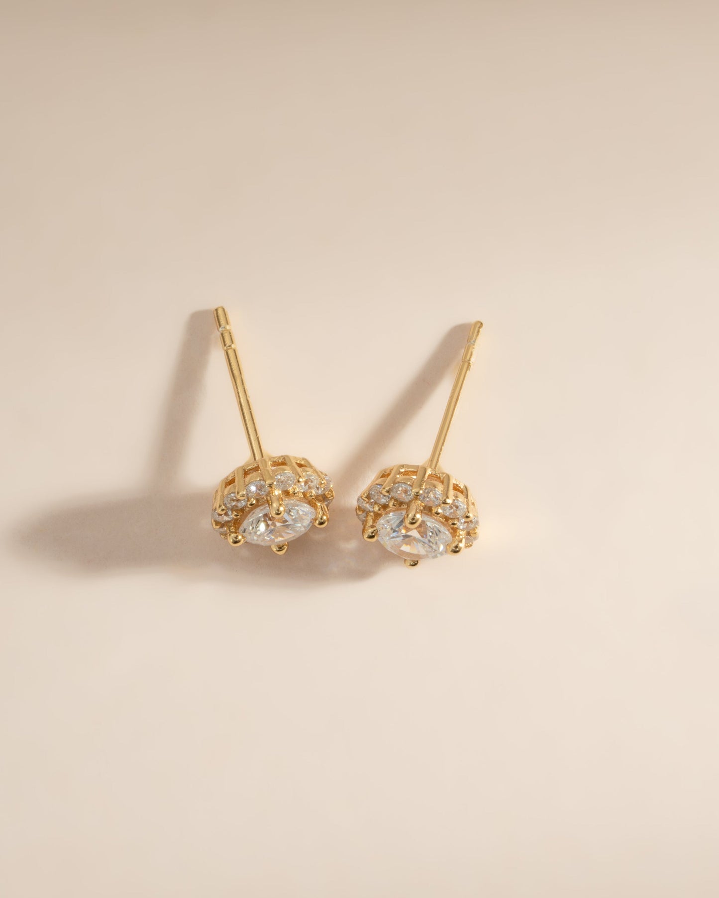 Diamond Halo Studs