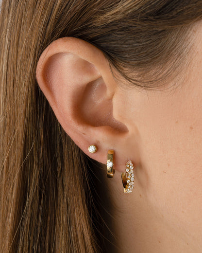 Bella Huggie Hoop Earrings