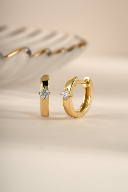 Bella Huggie Hoop Earrings