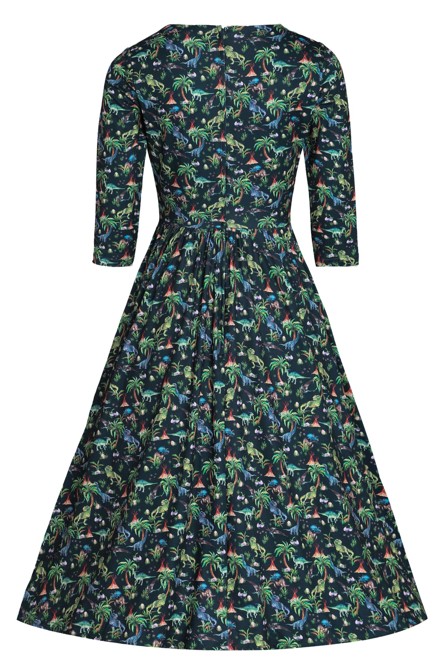Billie Dinosaur Forest Long Sleeved Dress