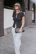 Tylarah Short Sleeve Cardigan Top - Black