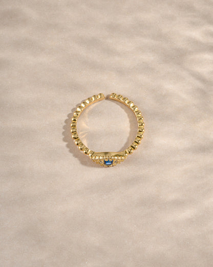 Adjustable Evil Eye Ring