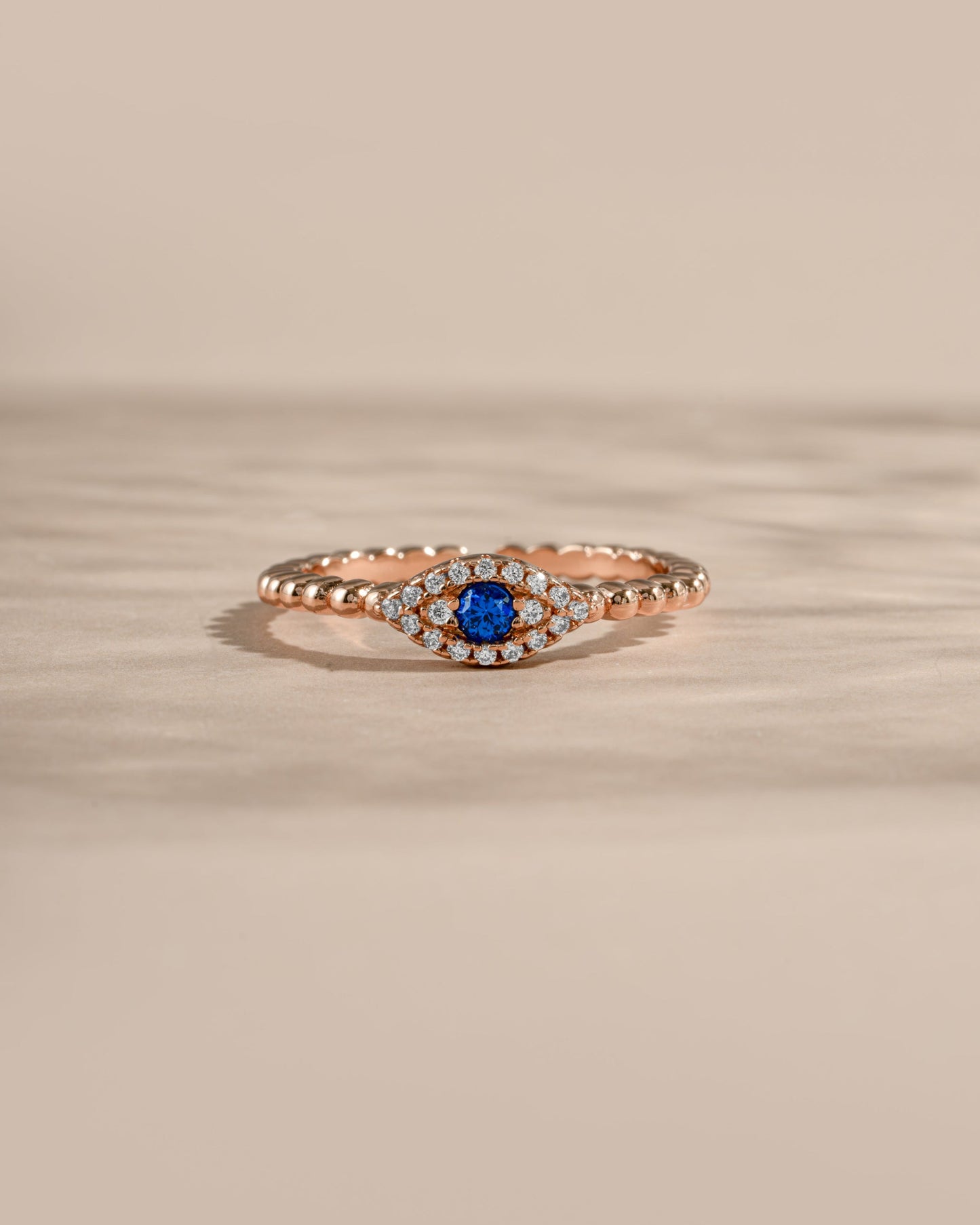 Adjustable Evil Eye Ring