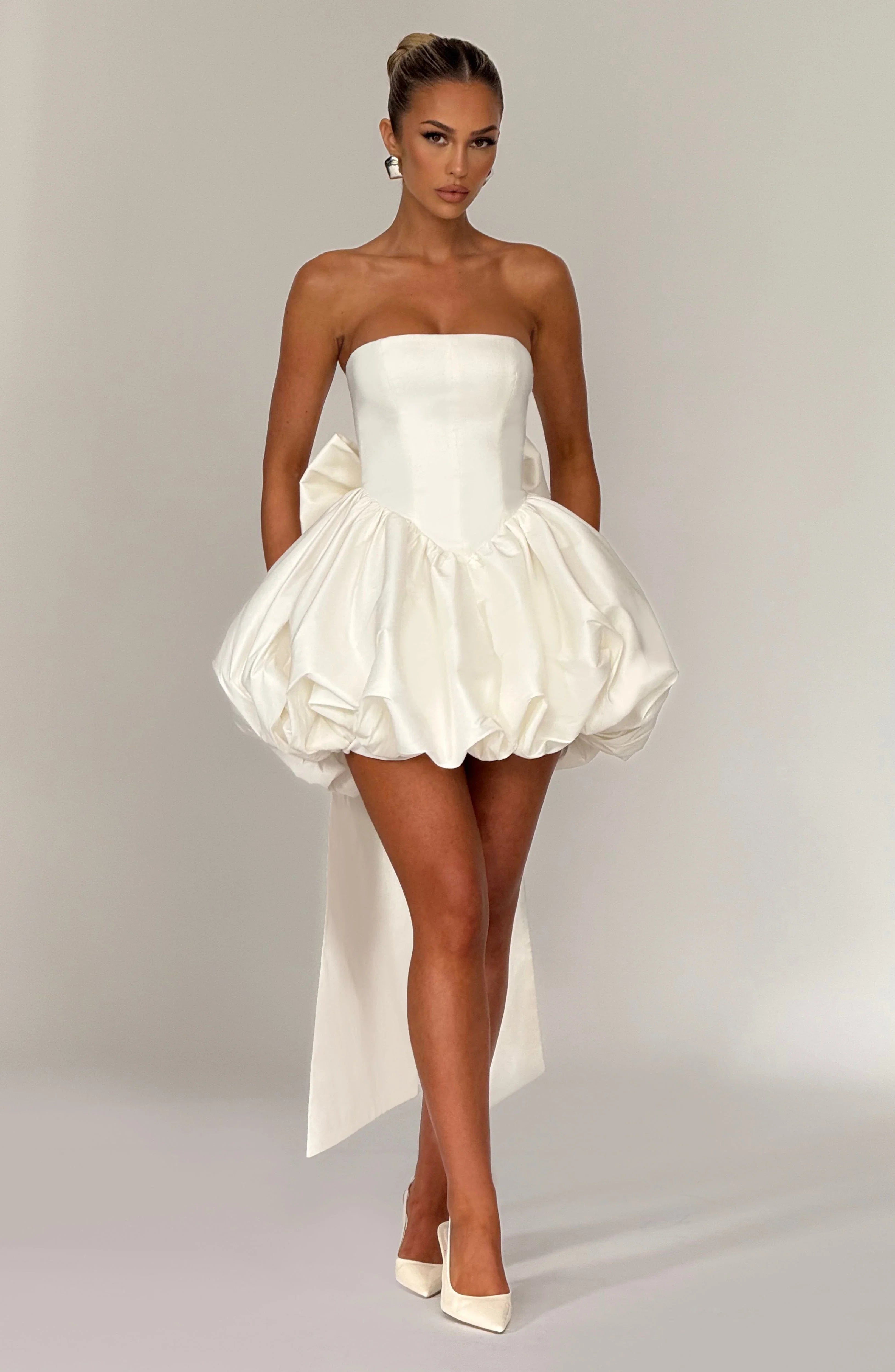 Lotus Mini Dress - Ivory