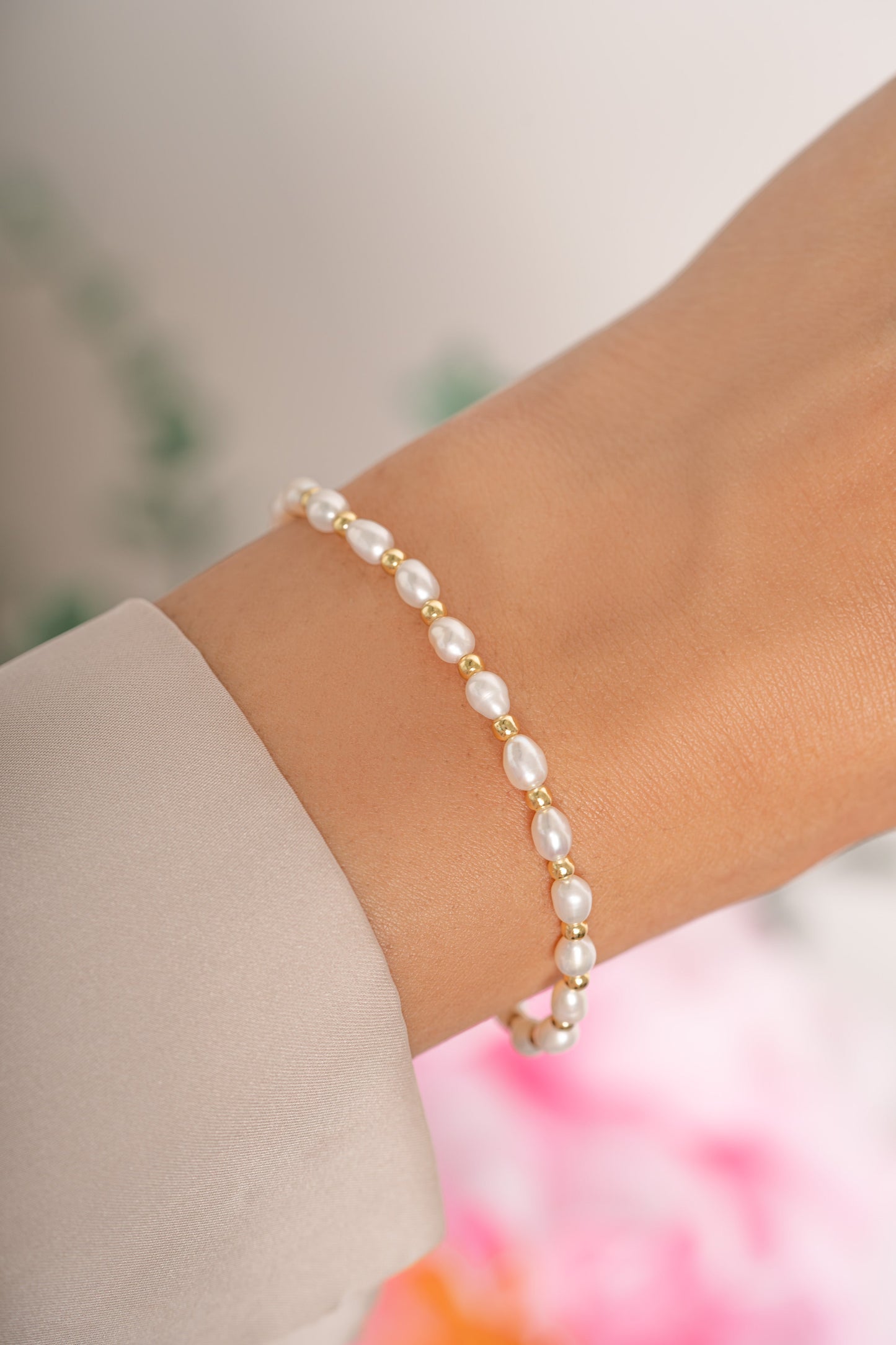 Freshwater Pearl Beaded Bracelet