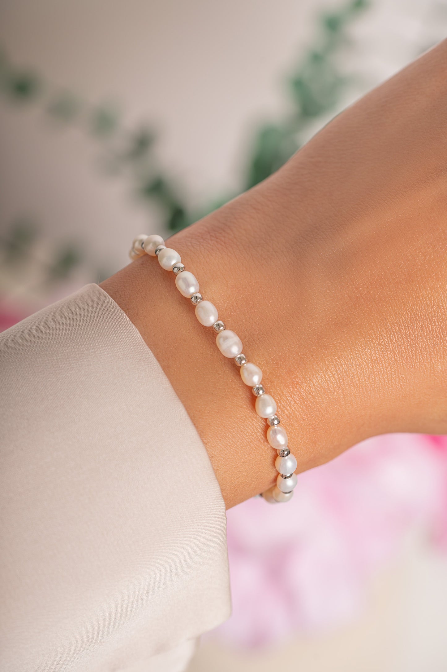 Freshwater Pearl Beaded Bracelet