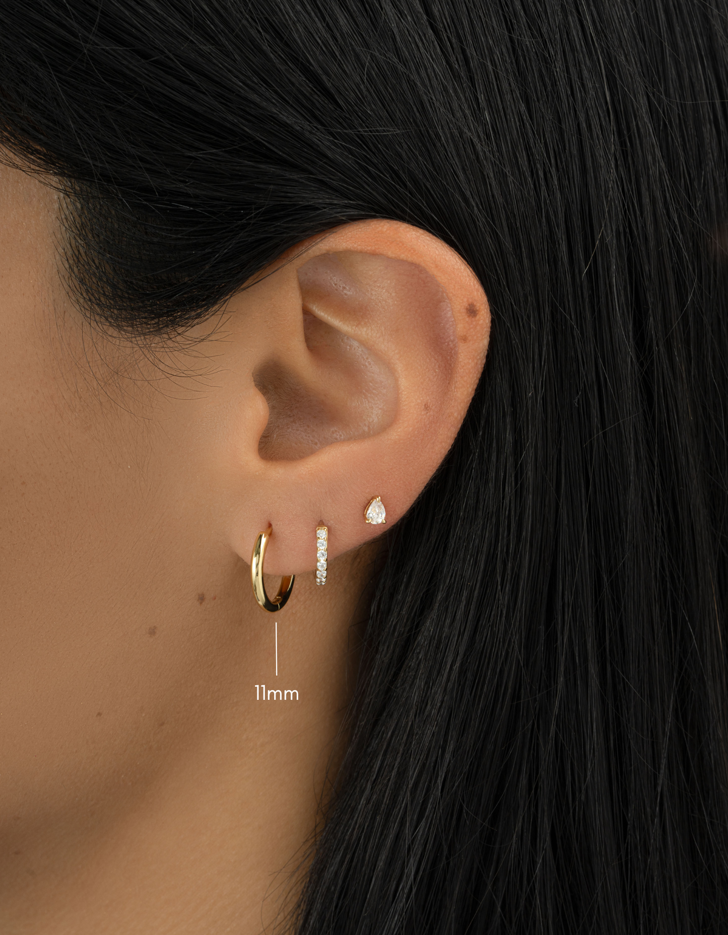 11mm Minimalist Small Hoop Earrings