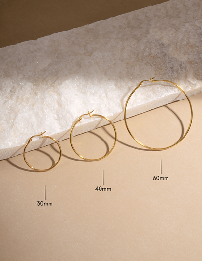 40mm Classic Hoops