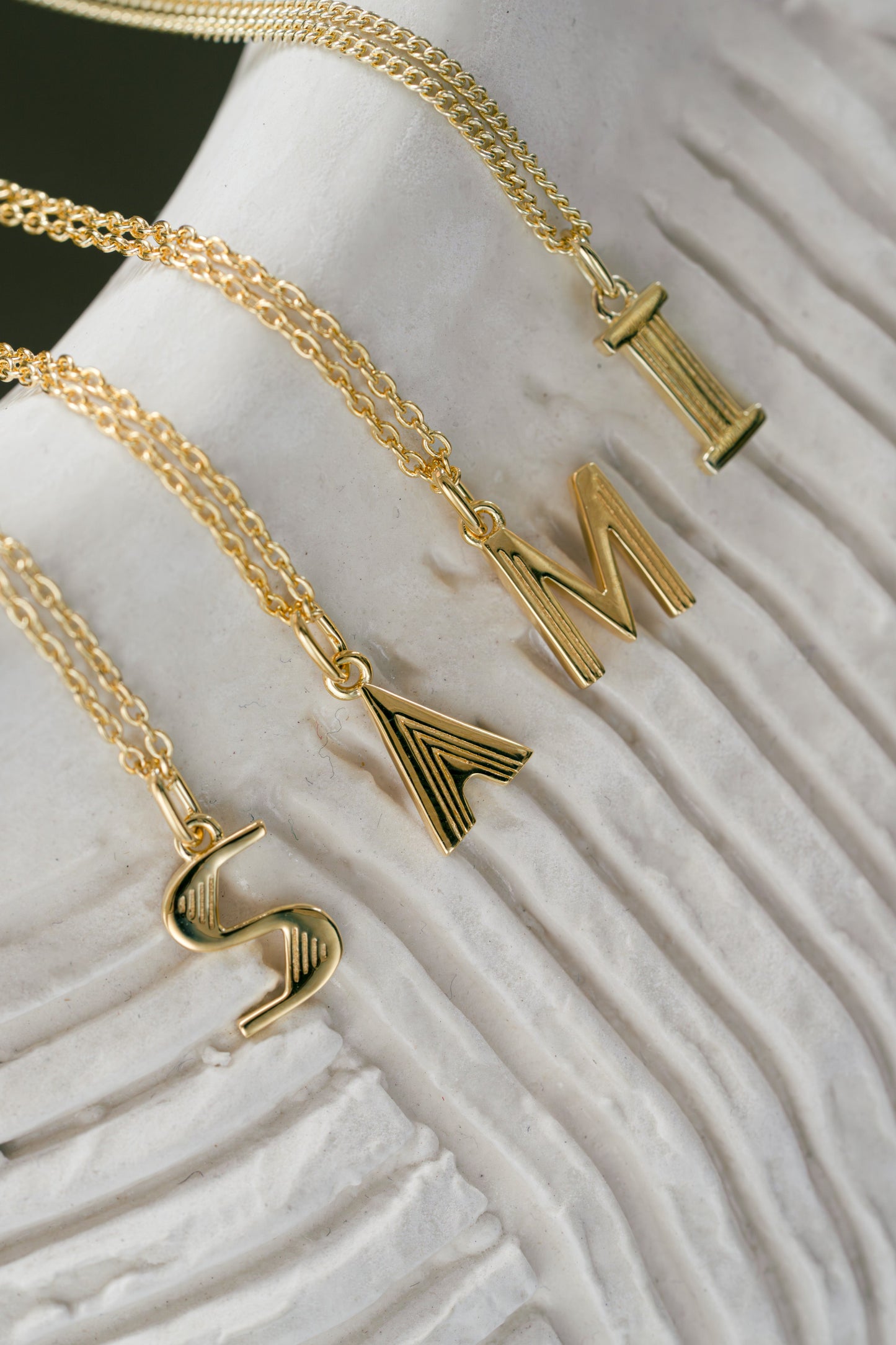 Plain Initial Necklaces