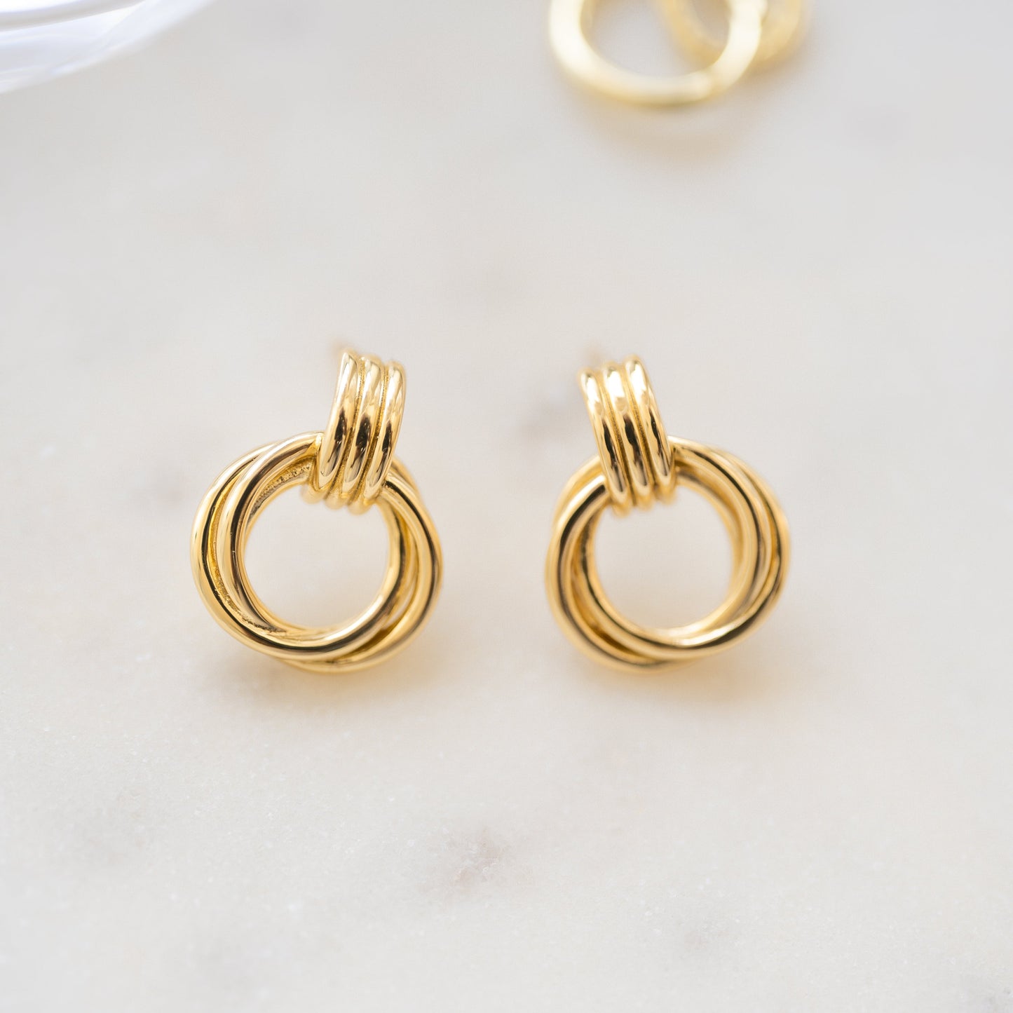 Knot Hoop Earrings