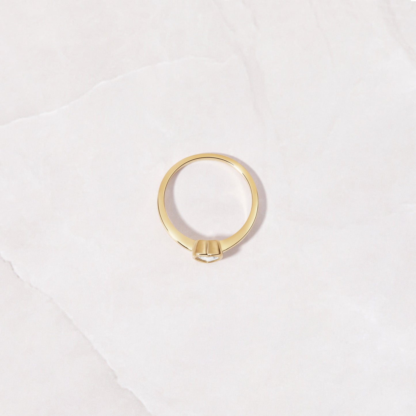 Bezel Heart Ring