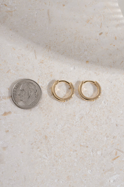 10mm Diamond Huggies (Multiple Sizes Available)