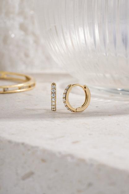 10mm Diamond Huggies (Multiple Sizes Available)
