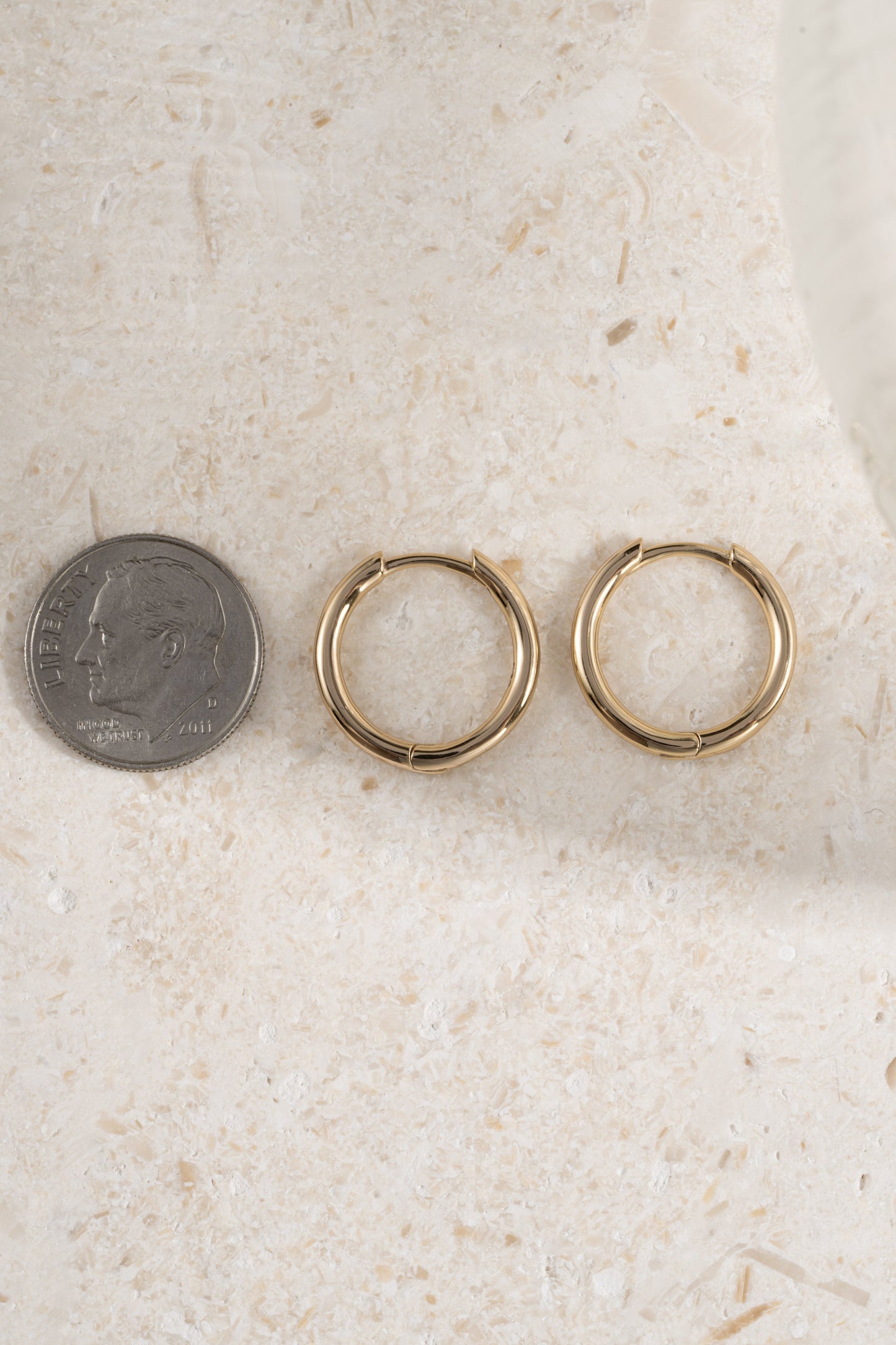 13mm Minimalist Small Hoop Earrings