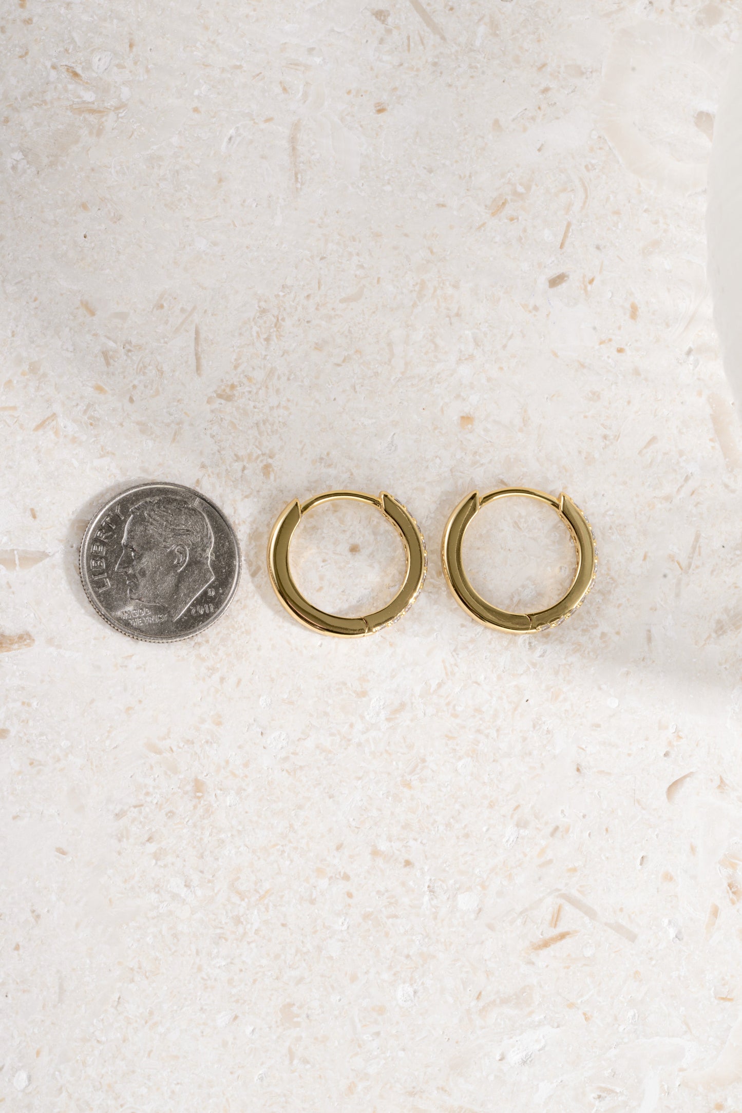 13mm Diamond Huggies (Multiple Sizes Available)