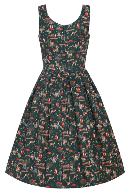 Amanda Green Woodland Fox & Deer Dress