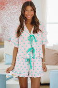 Crab Boil Short and Top Set - Pink and Green