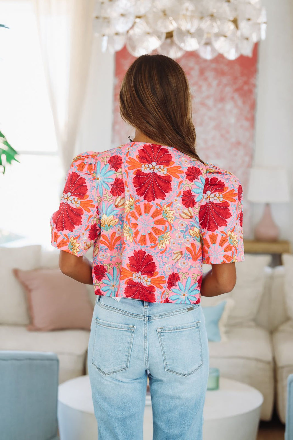 Jump For Joy Top - Pink, Red, and Blue