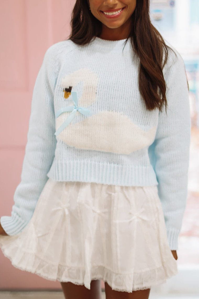 My Swan Song Sweater - Blue