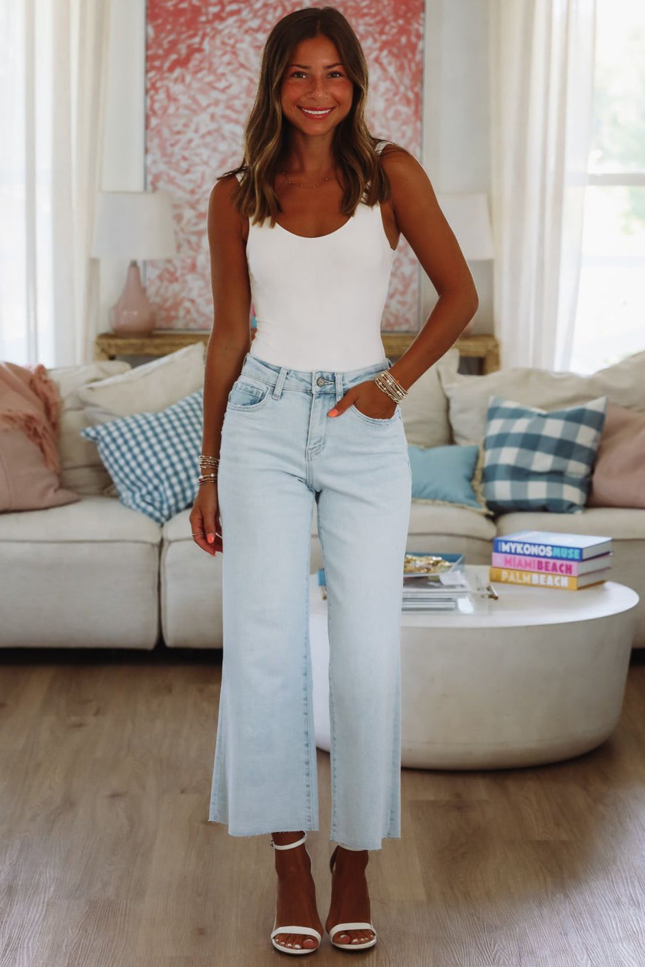 Olivia High Rise Jeans - Light Wash