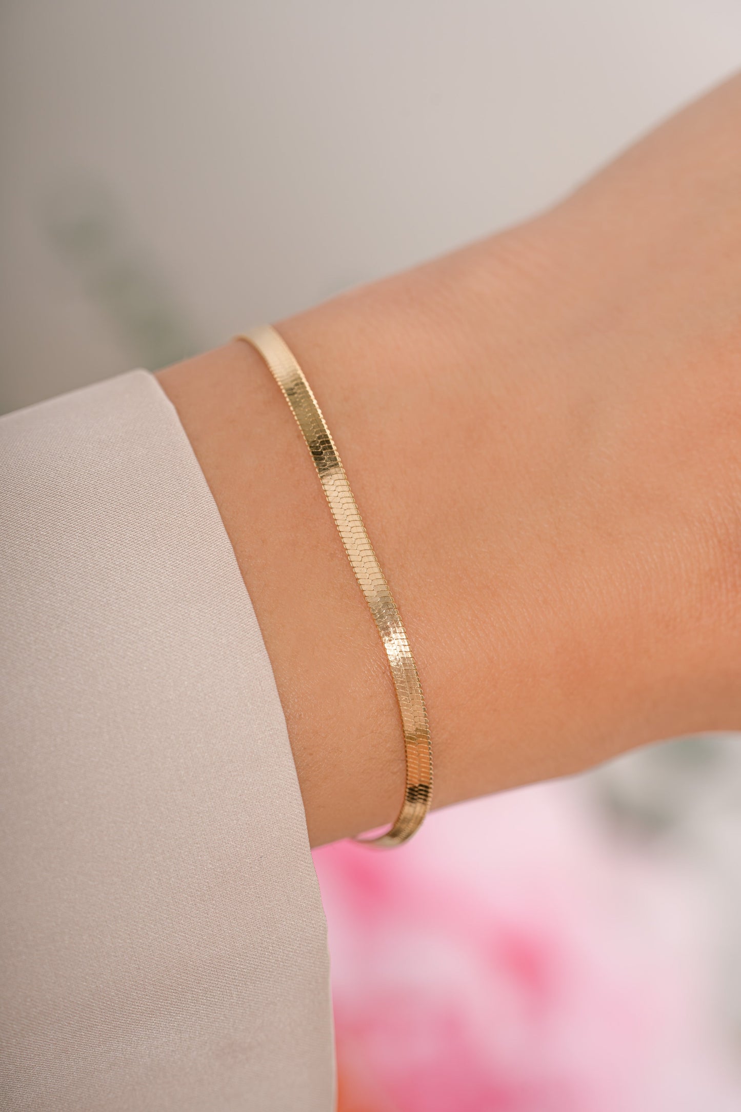 2mm Herringbone Bracelet