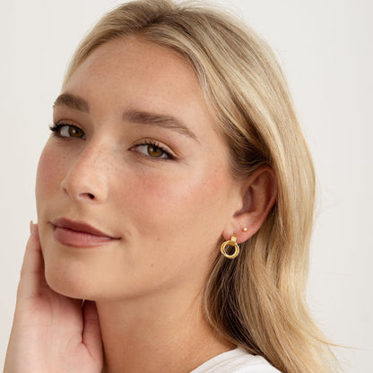 Knot Hoop Earrings