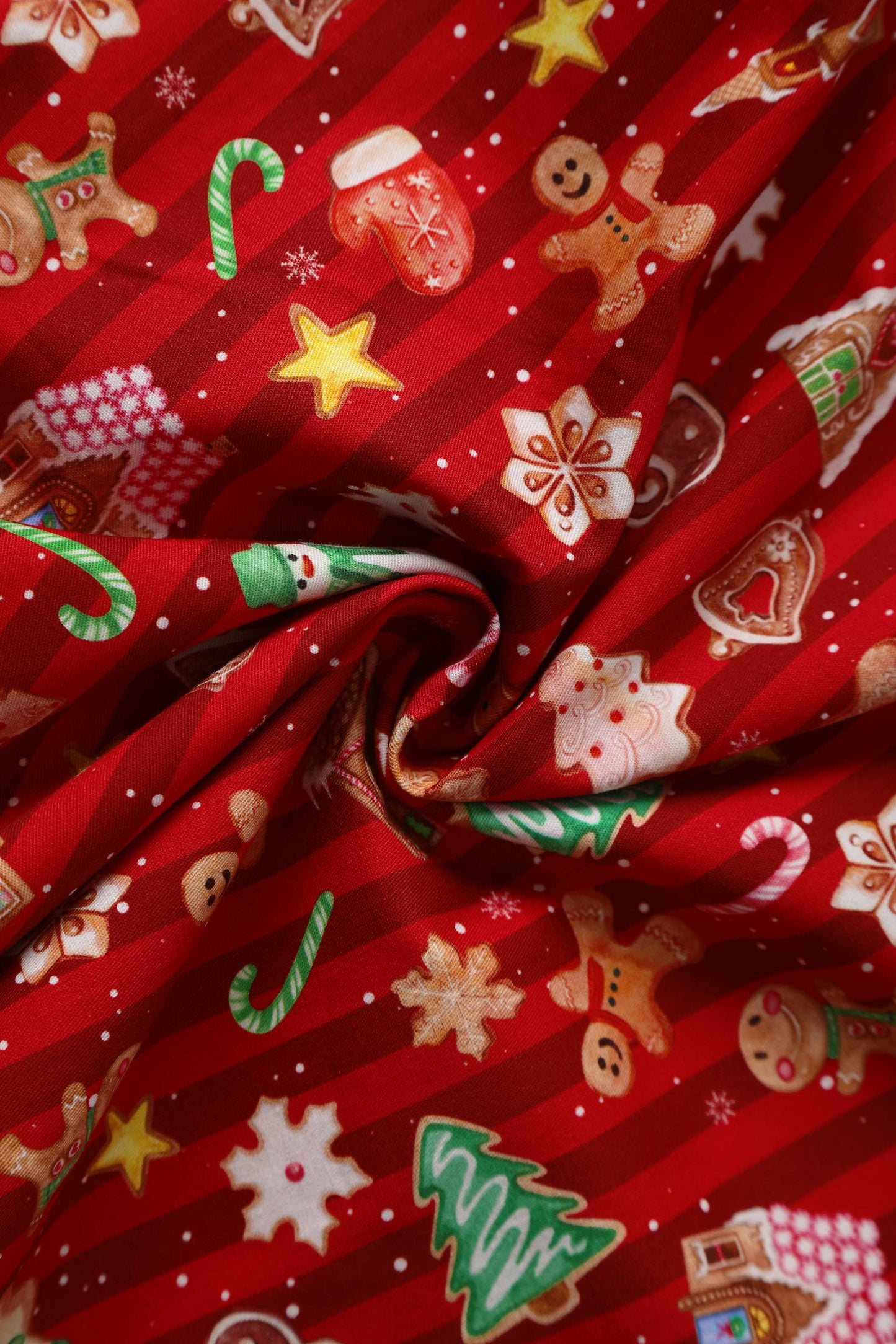 Mabel Red Christmas Gingerbread Cookie Shirt Dress