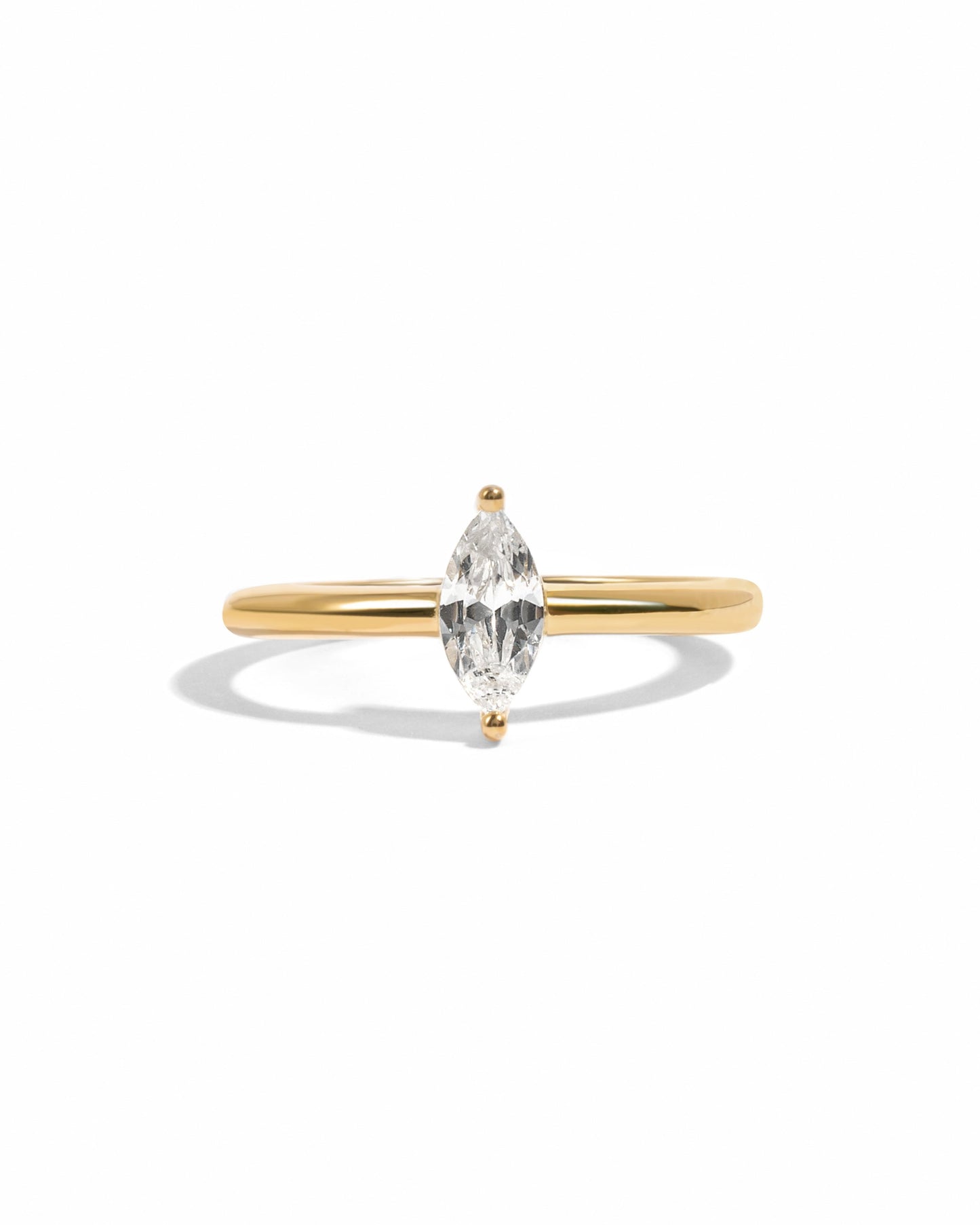 Solitaire Marquise Ring