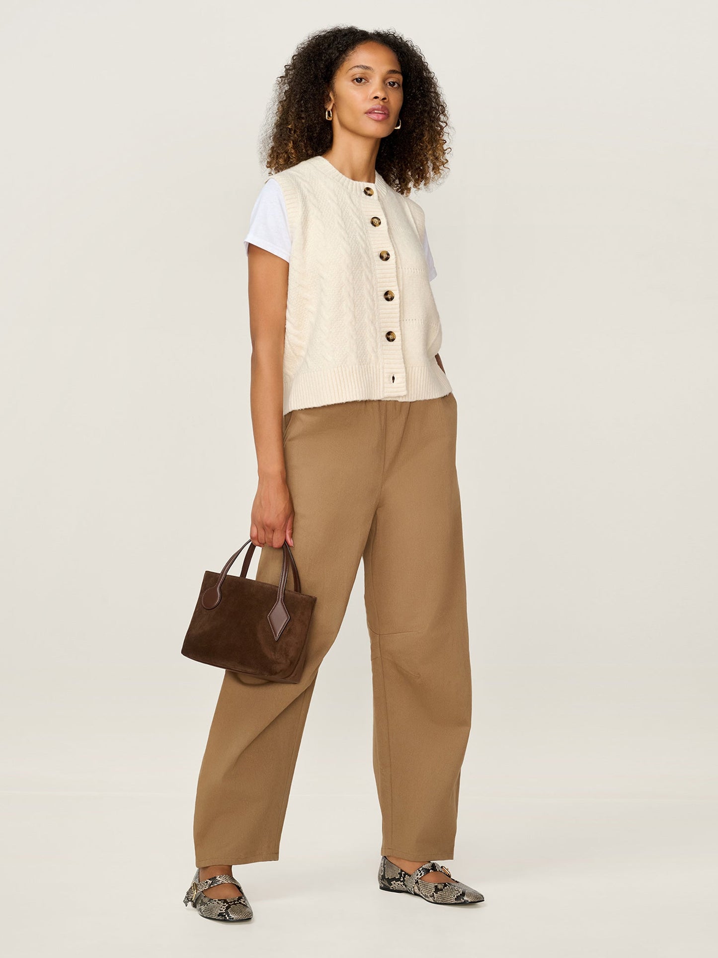 Matilda Vest in Cream