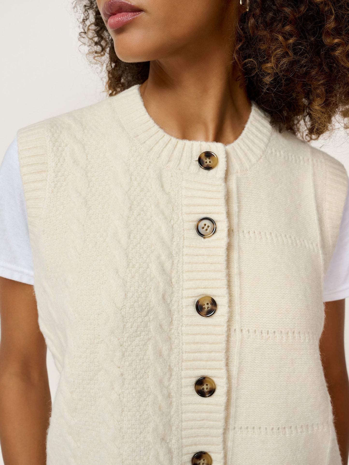 Matilda Vest in Cream