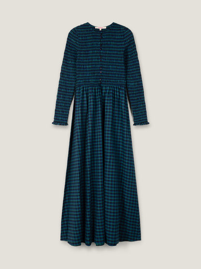 Mina Dress in Blue and Green