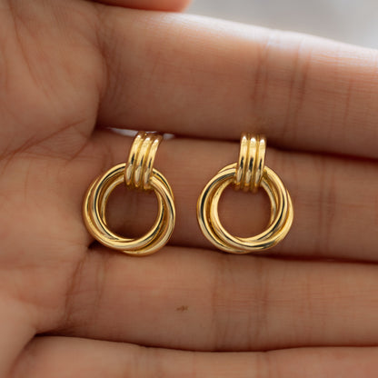 Knot Hoop Earrings