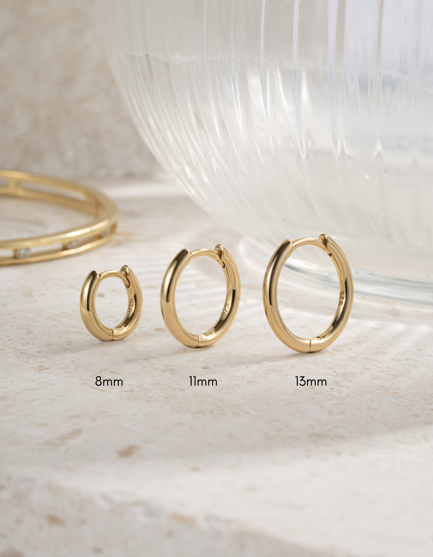 11mm Minimalist Small Hoop Earrings