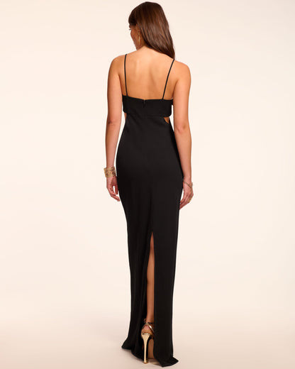 Helen Floral Embellished Sleeveless Gown