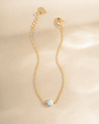 Solitaire Opal Bracelet