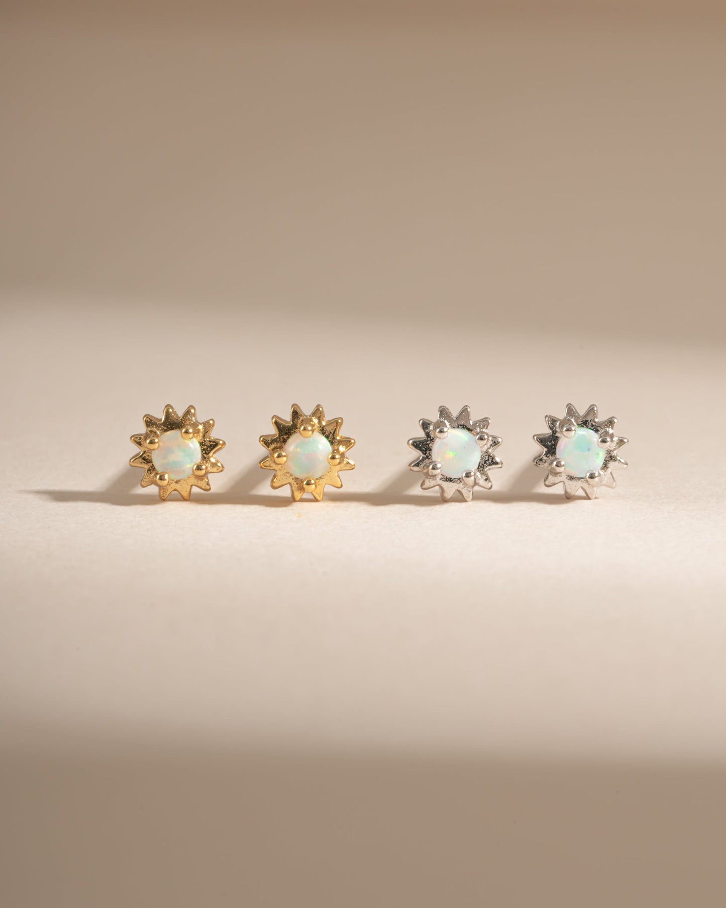 Opal Tiny Sunburst Studs