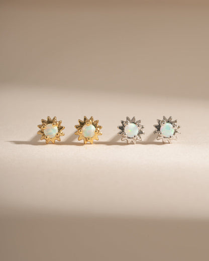Opal Tiny Sunburst Studs