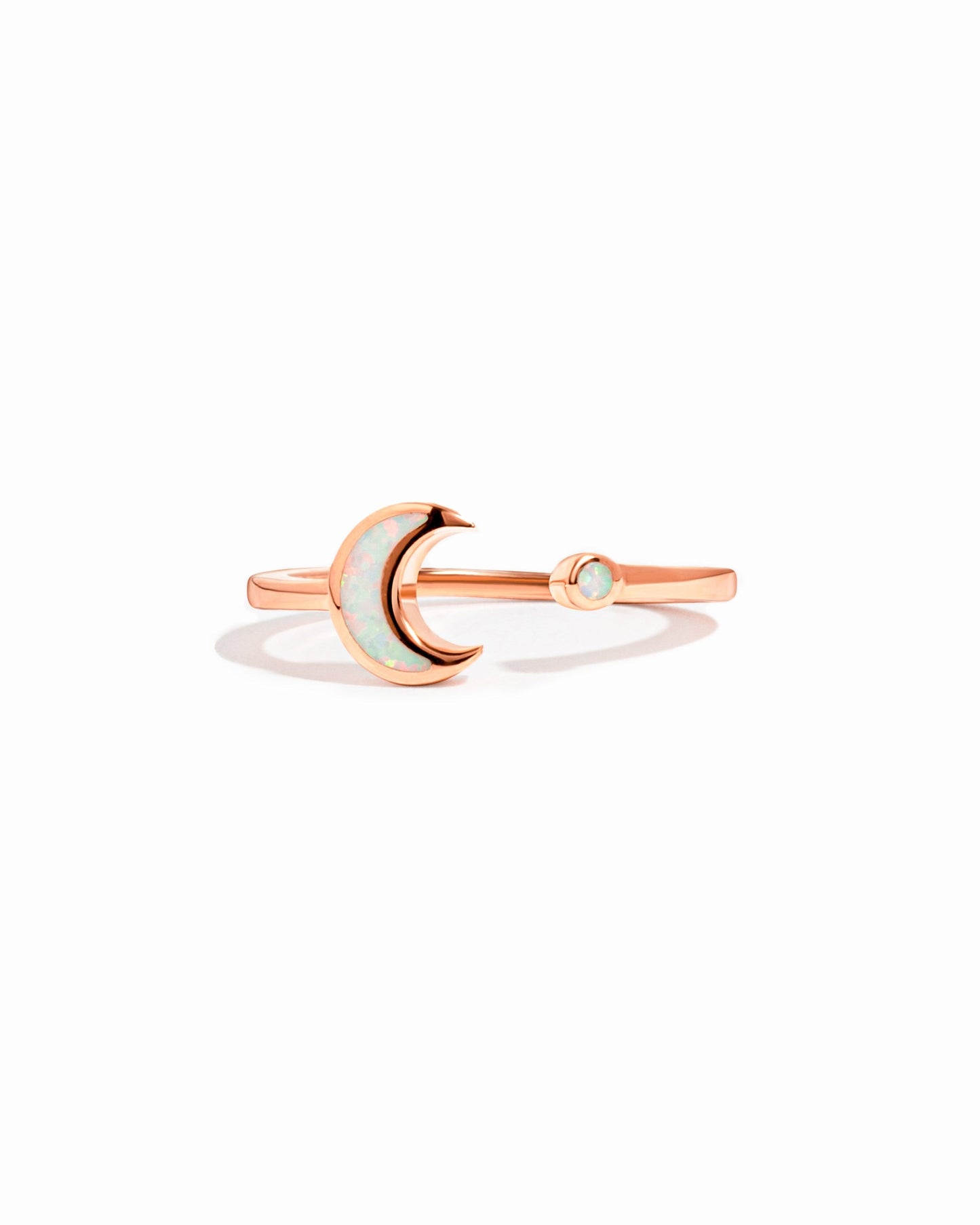 Opal Moon Ring