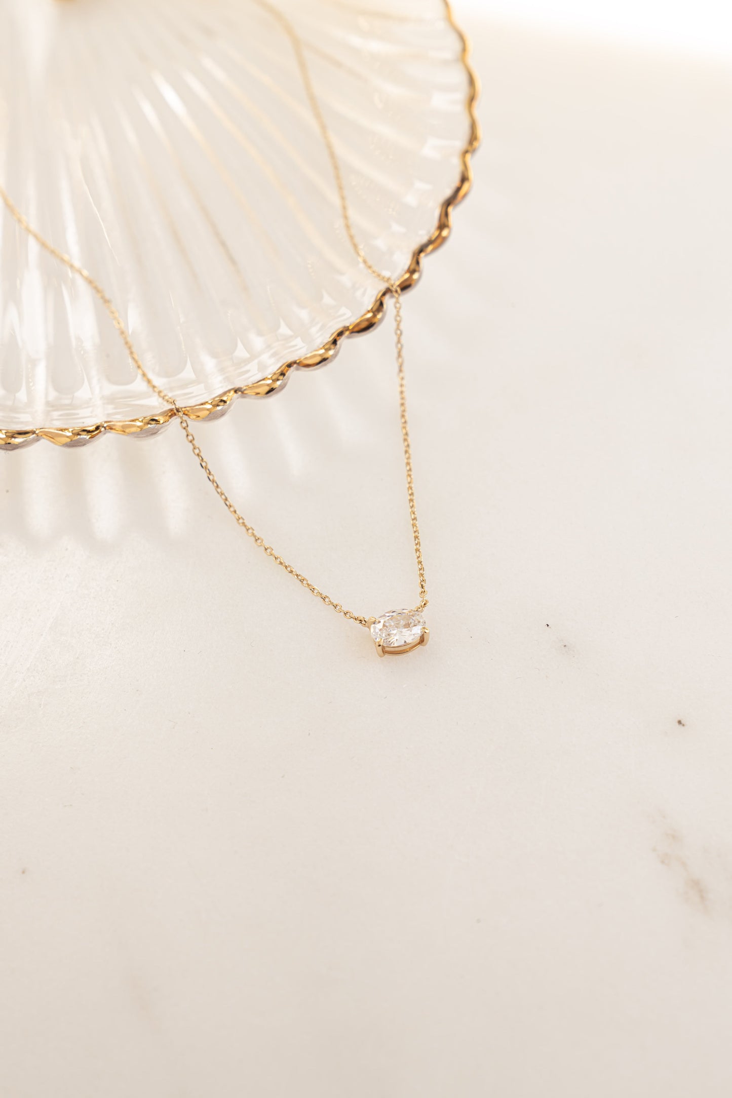 Oval Pendant Necklace