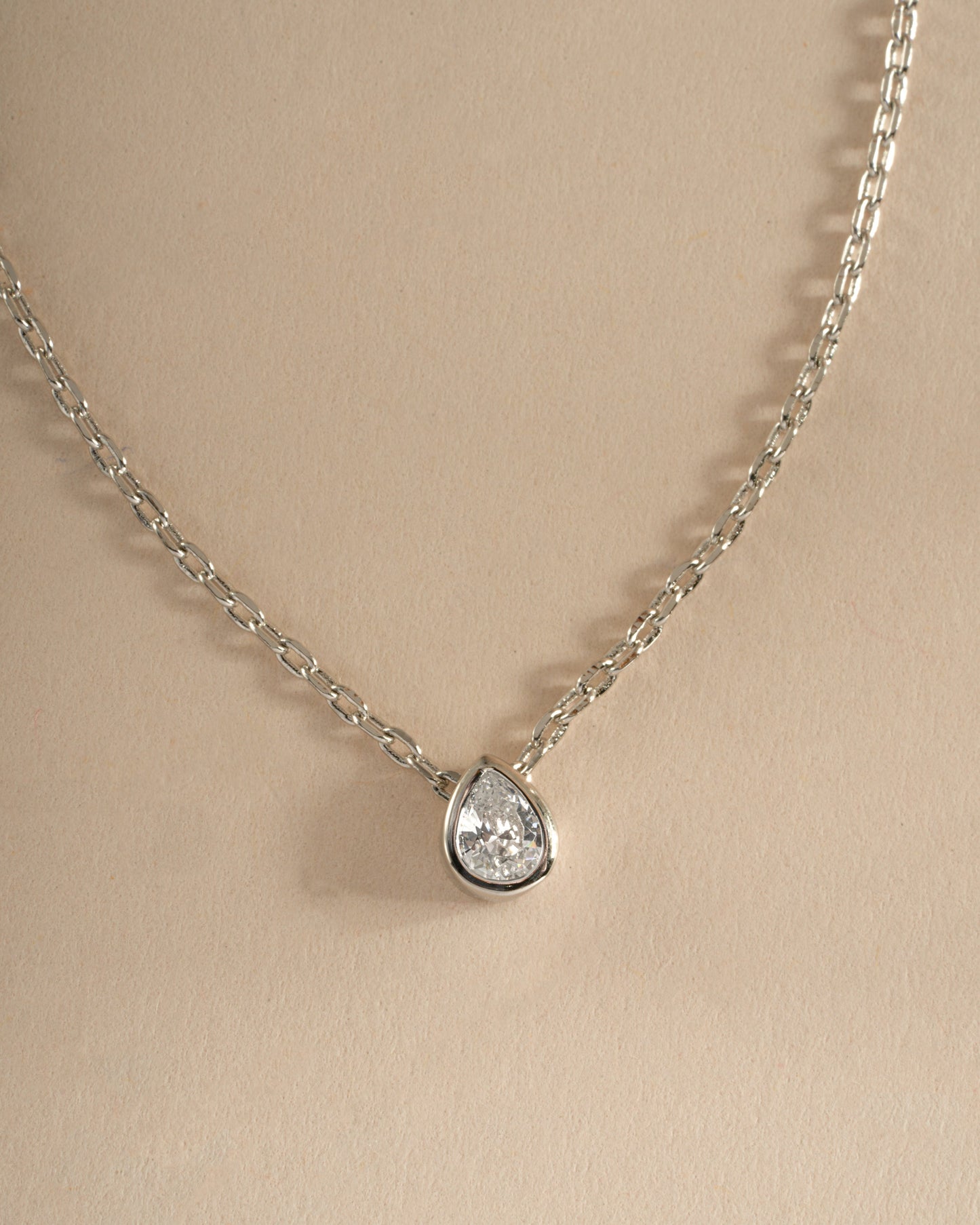 Tear Drop Pendant Necklace