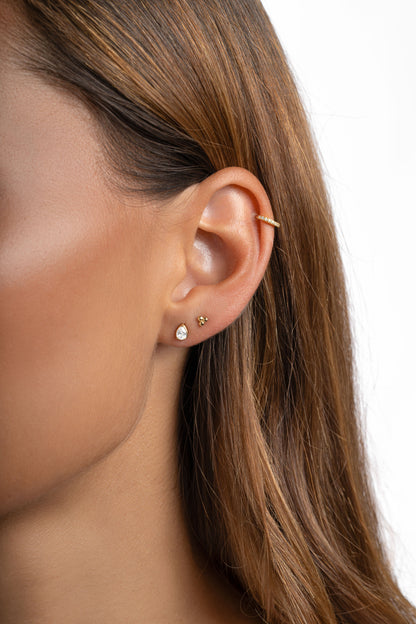 Tiny Pear Studs