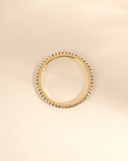 Rainbow Eternity Ring