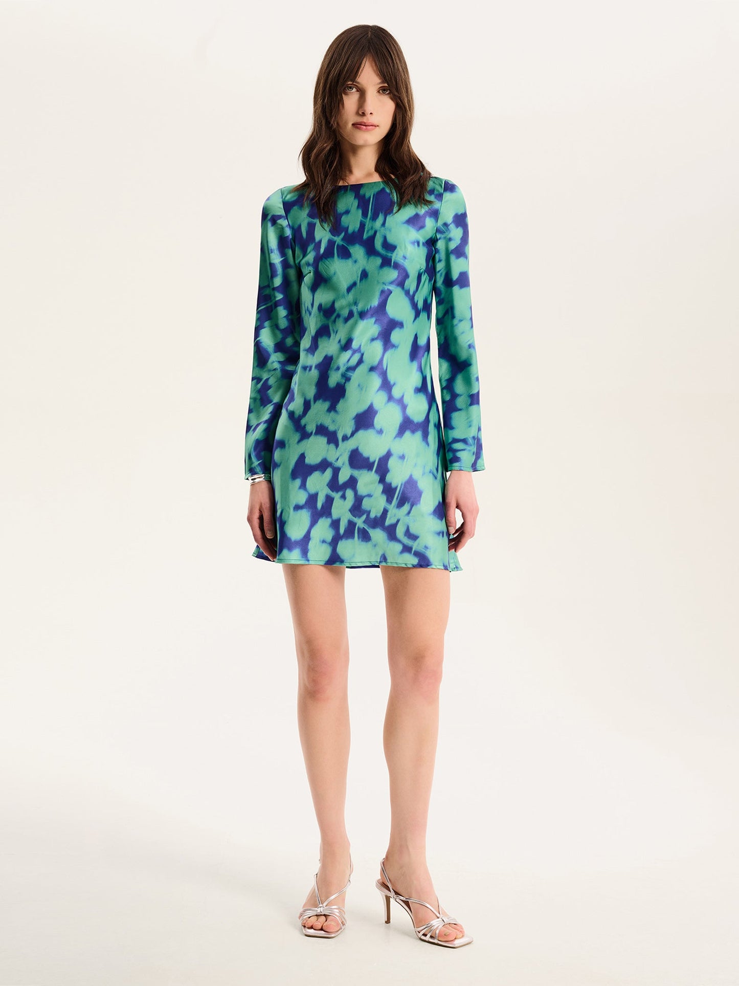 Roberta Dress in Green Floral