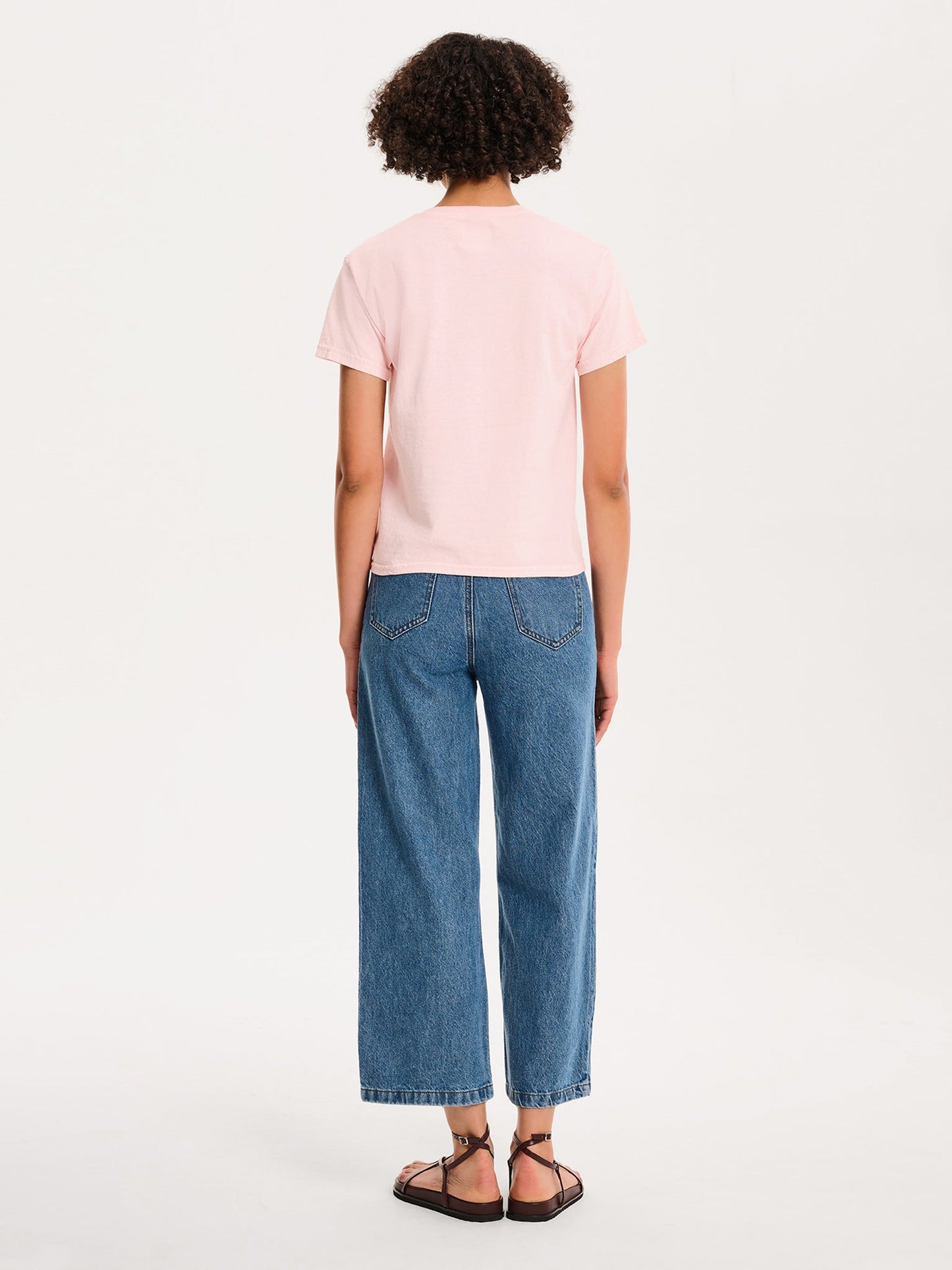 Rose Baby Tee in Pink